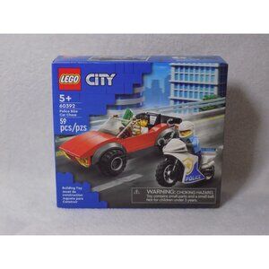 LEGO City Police Bike Car Chase Set with Toy Motorbike 60392